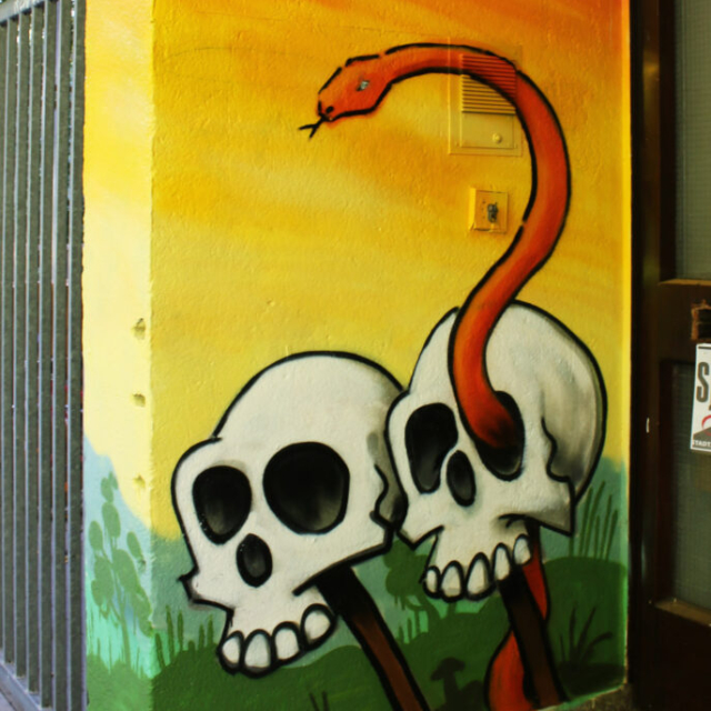 graffiti skulls and snake lou zeh louzeh